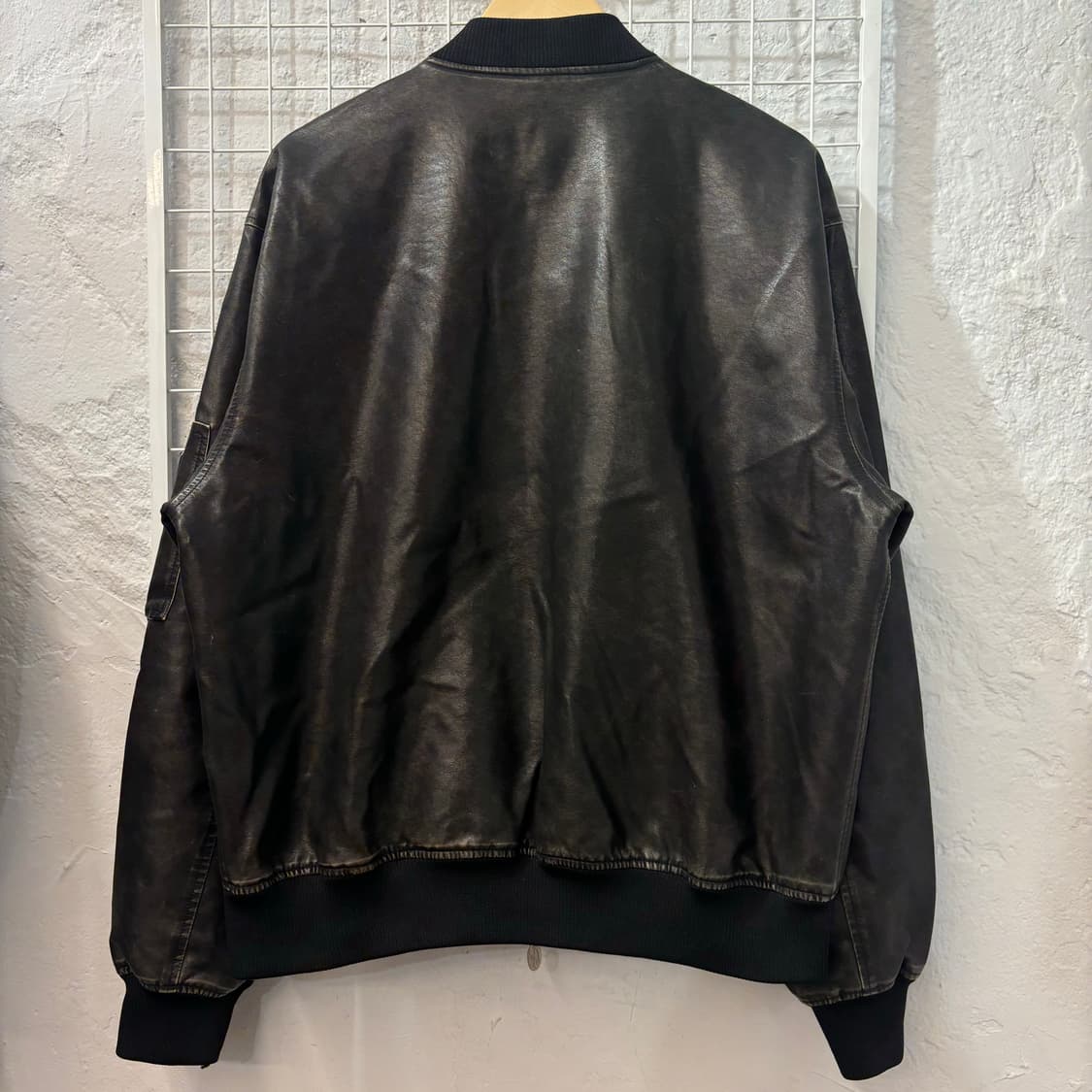 VTG 구빈 블랙 비건 레더 자켓 L 상품이미지2