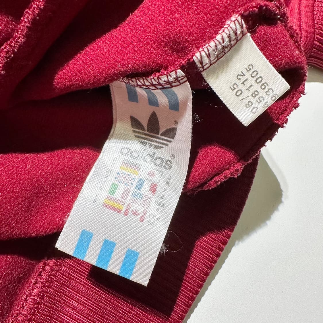 아디다스 로고 배색 레트로 져지 트랙탑 자켓 상품이미지5