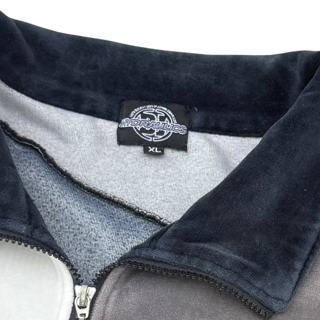 JPN hydraulics 오버사이즈 벨벳 패치워크 트랙자켓 집업 상품이미지8