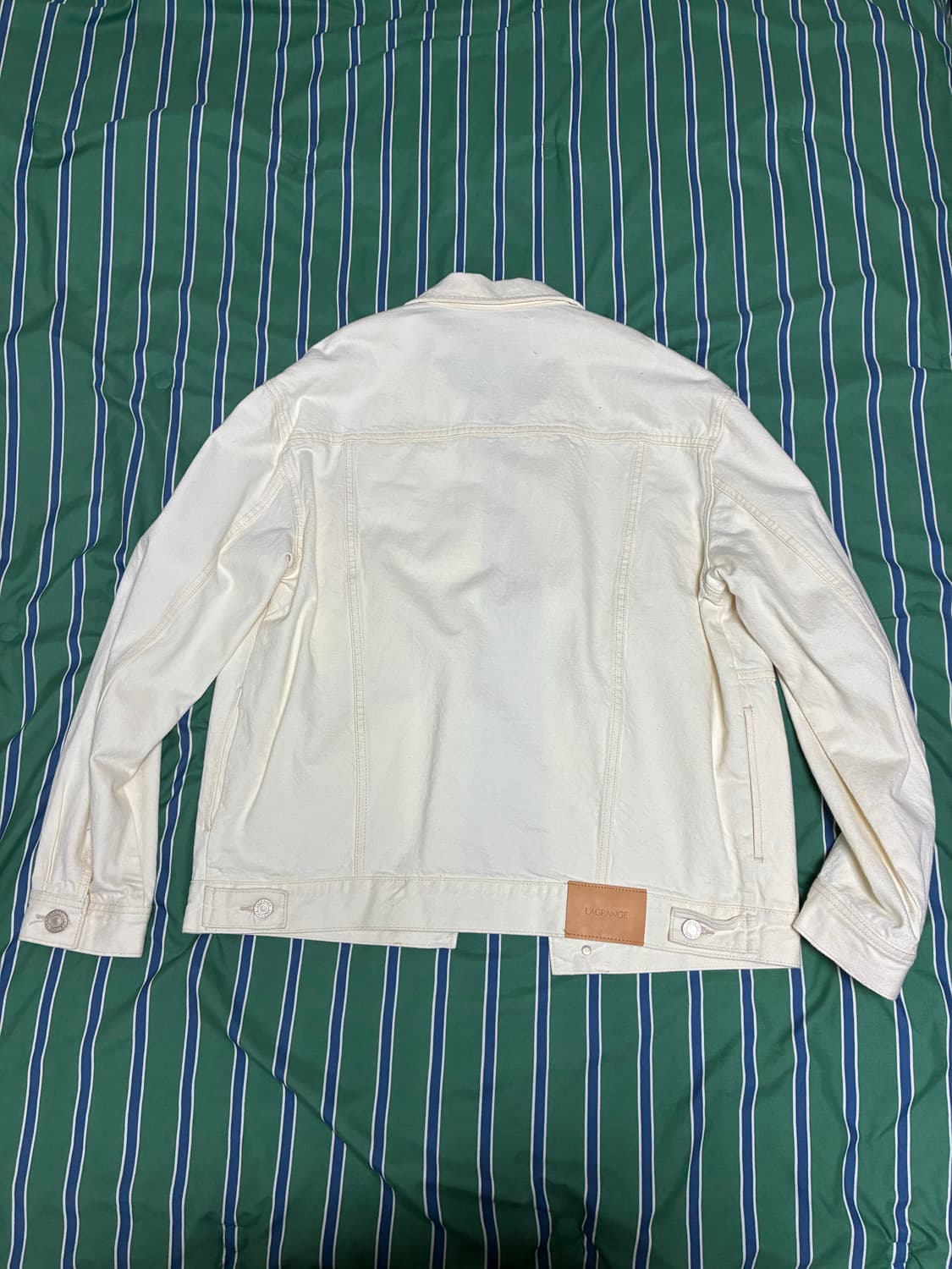 Largrange 화이트 트러커 자켓 상품이미지2
