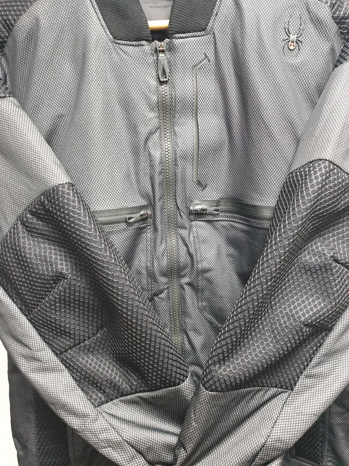 [남100] 스파이더 봄버 경량패딩 블랙 상품이미지4