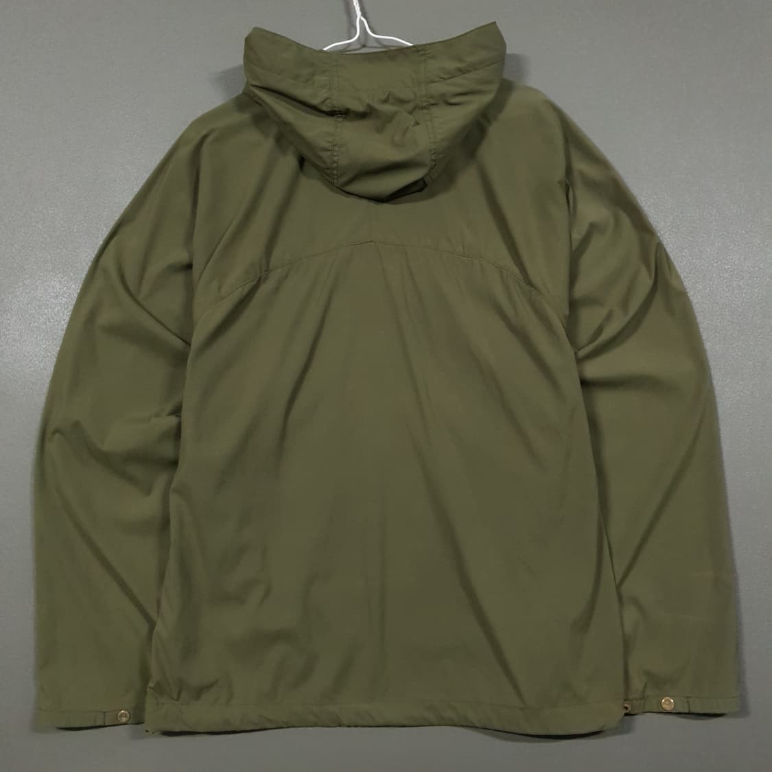 실측 L) 코오롱스포츠 방풍 추절 바람막이 스컬 프레이 아노락 자켓 카키 상품이미지9