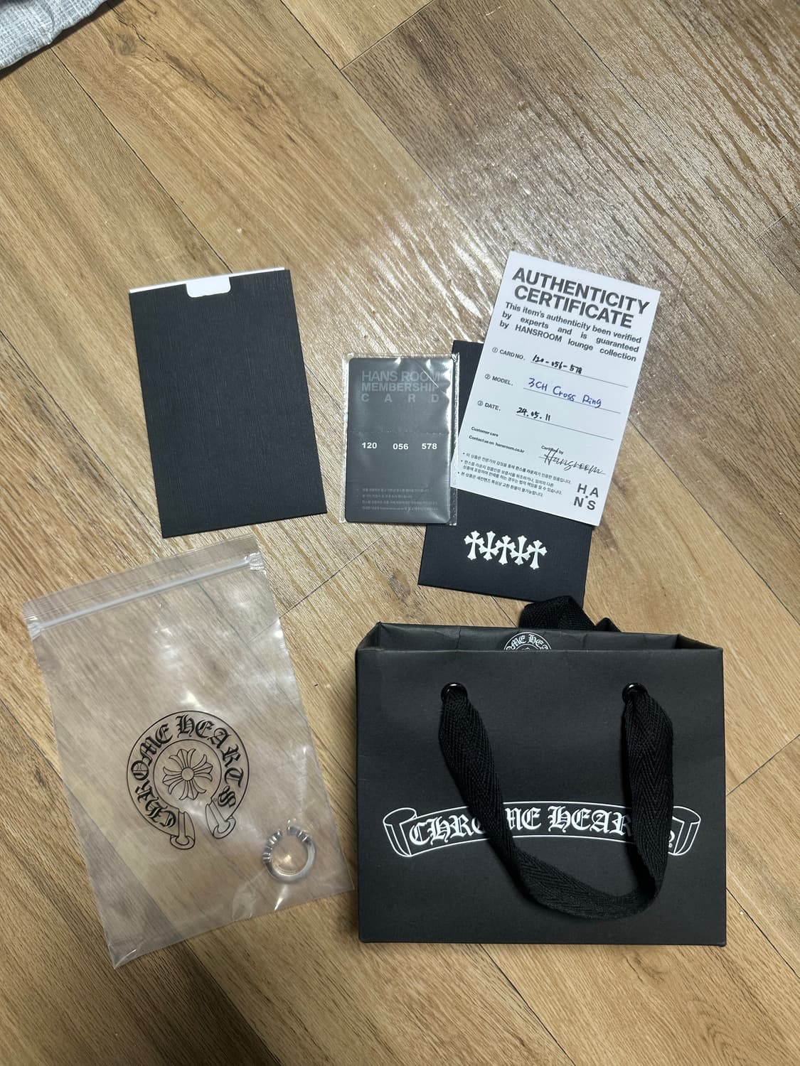 (14.5호) 크롬하츠 3ch 크로스 링 상품이미지10