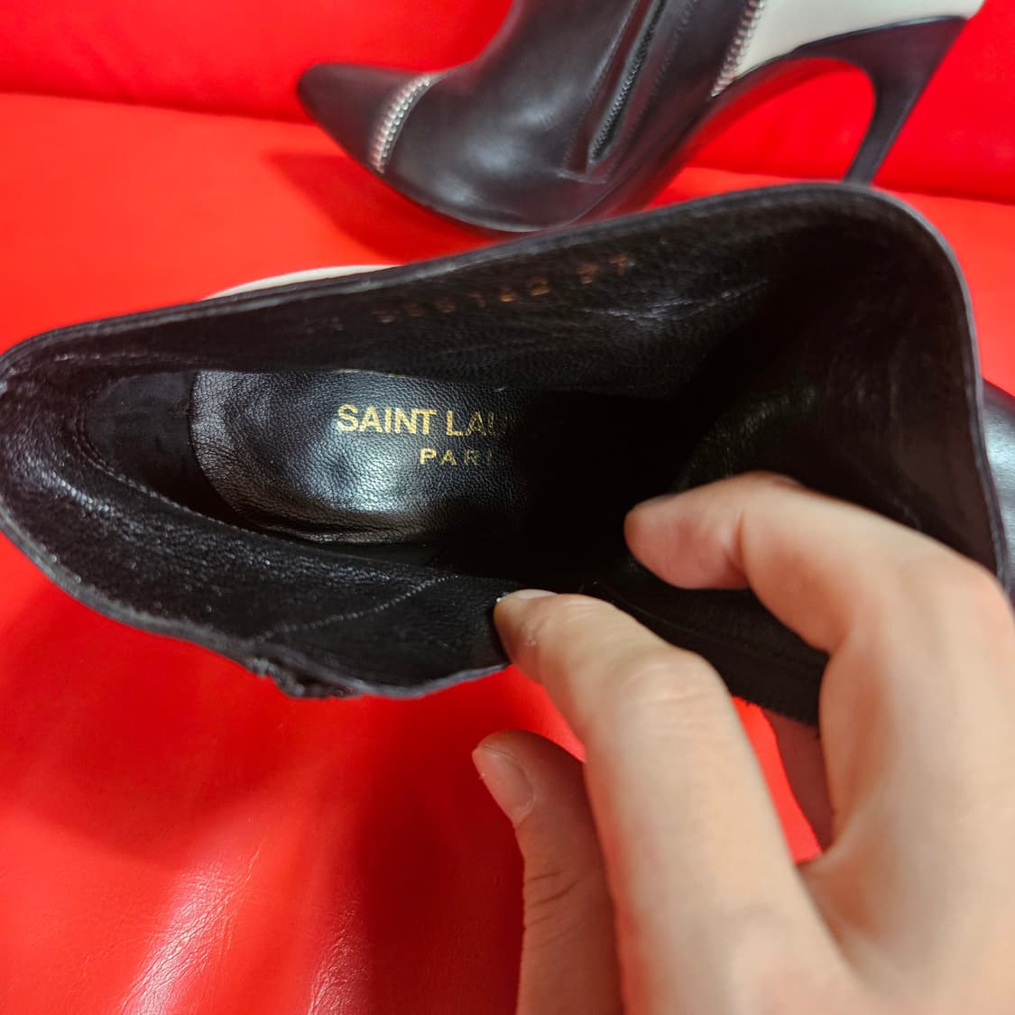 생로랑(Saint Laurent) 80집업 디테일 앵클부츠 37size 상품이미지7