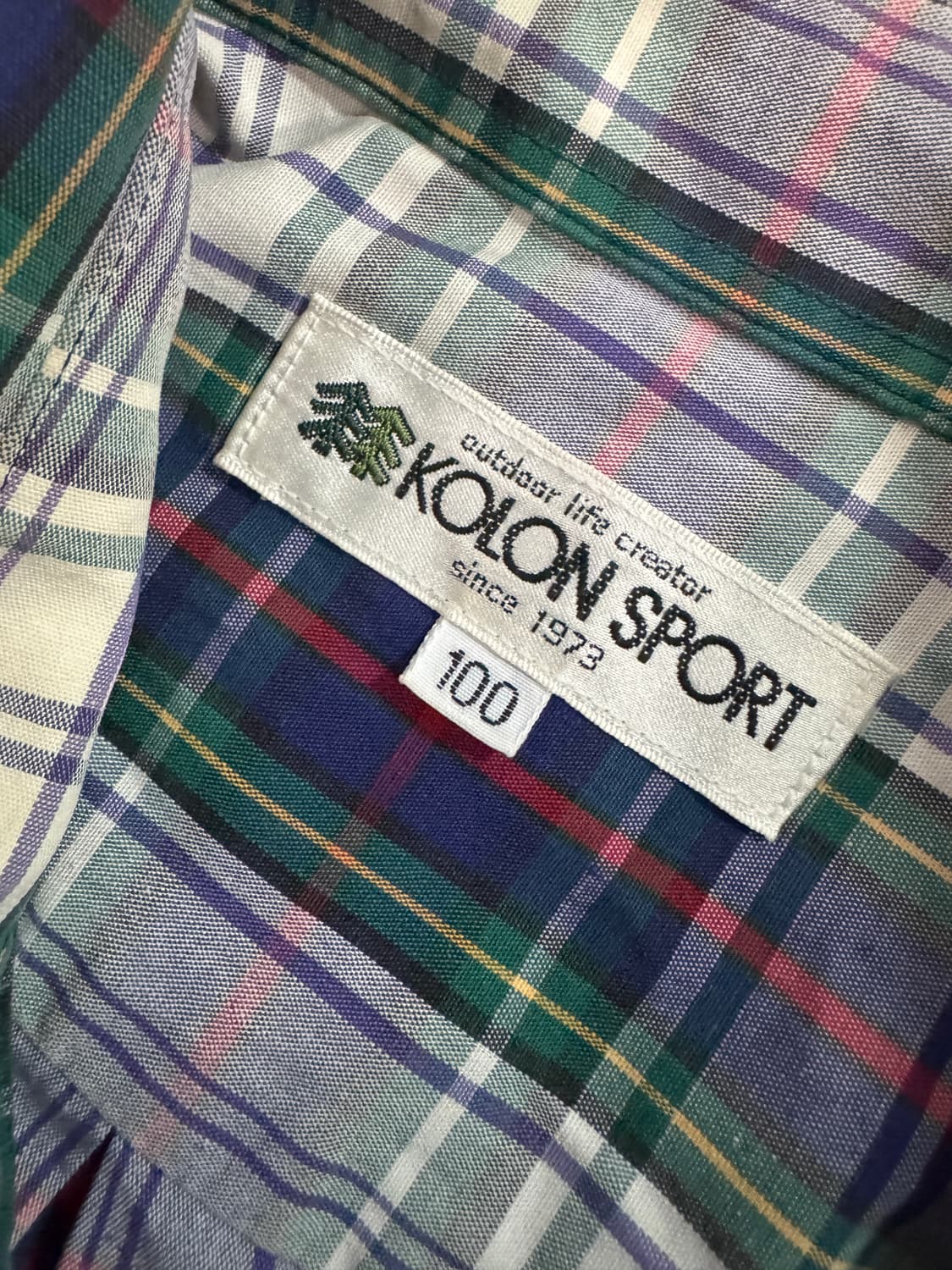 코오롱 오버핏 이쁜 체크셔츠 XL 상품이미지3