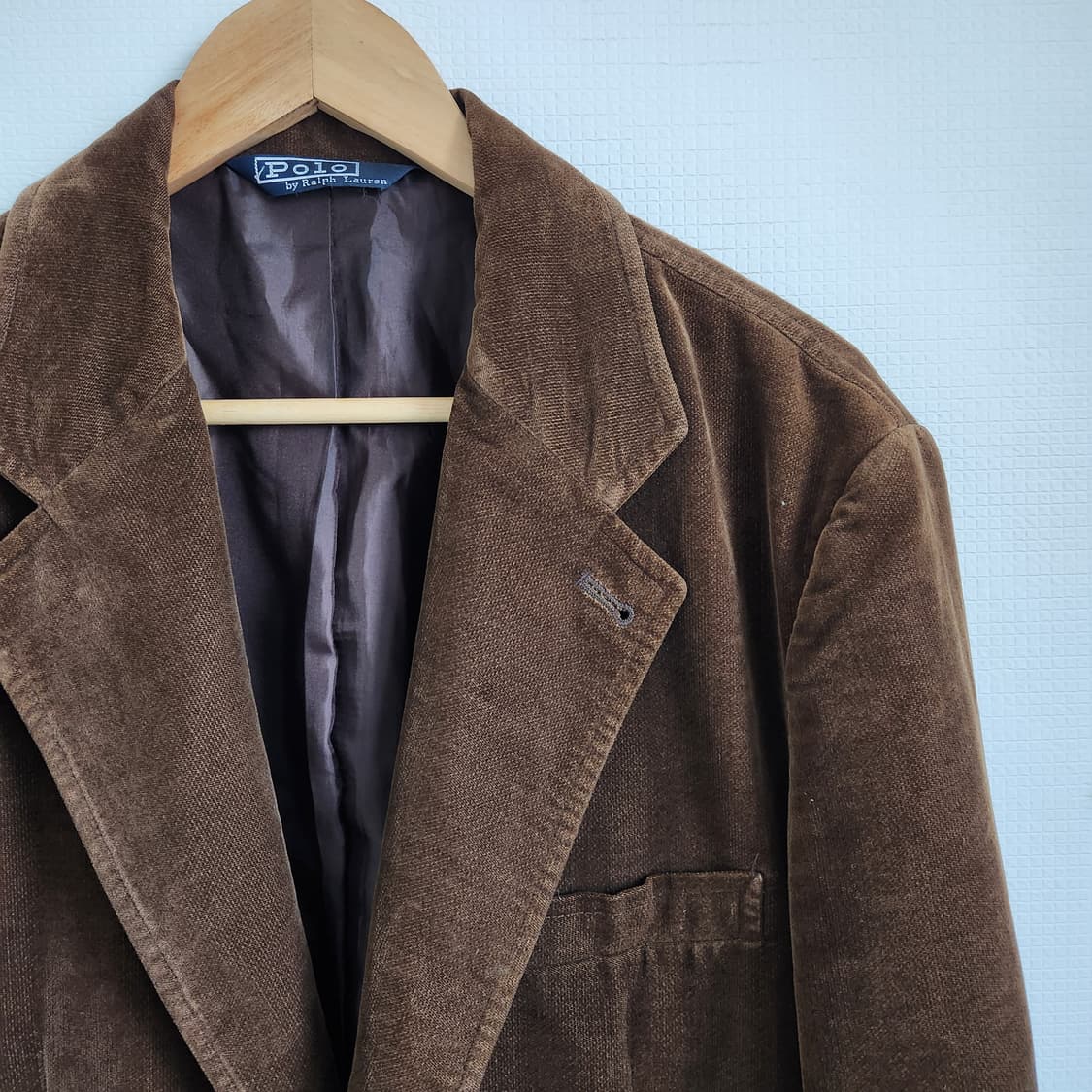 90's 폴로 랄프로렌 코튼 벨벳 스포츠 코트 상품이미지4
