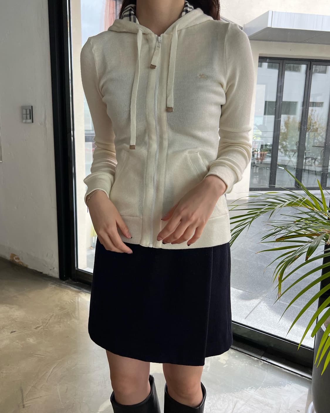 버버리 울 니트 집업 상품이미지4