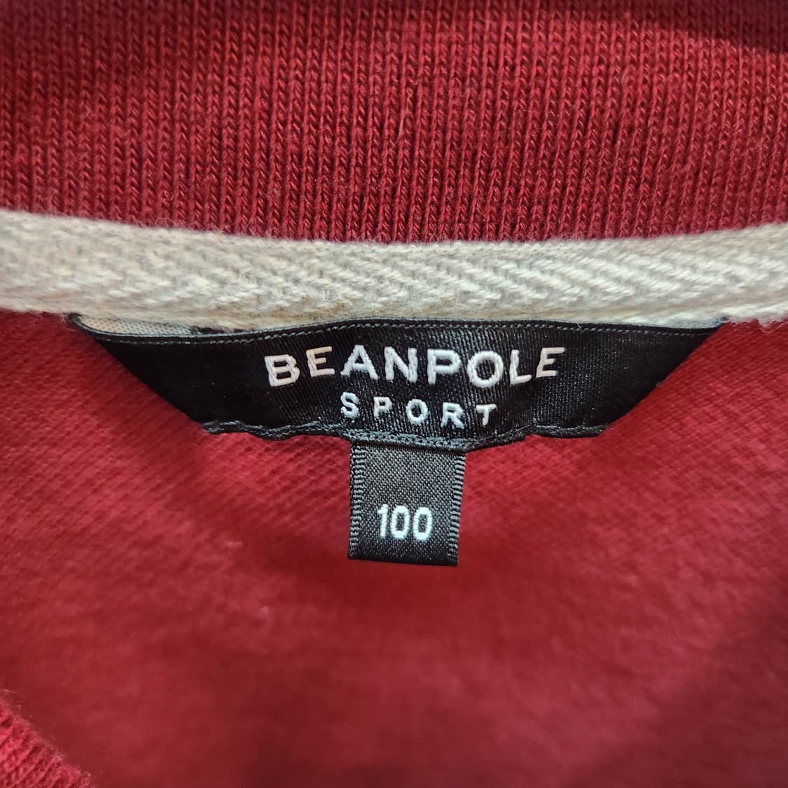 빈폴 카라디테일 버건디 반팔카라 100(XL) 상품이미지6