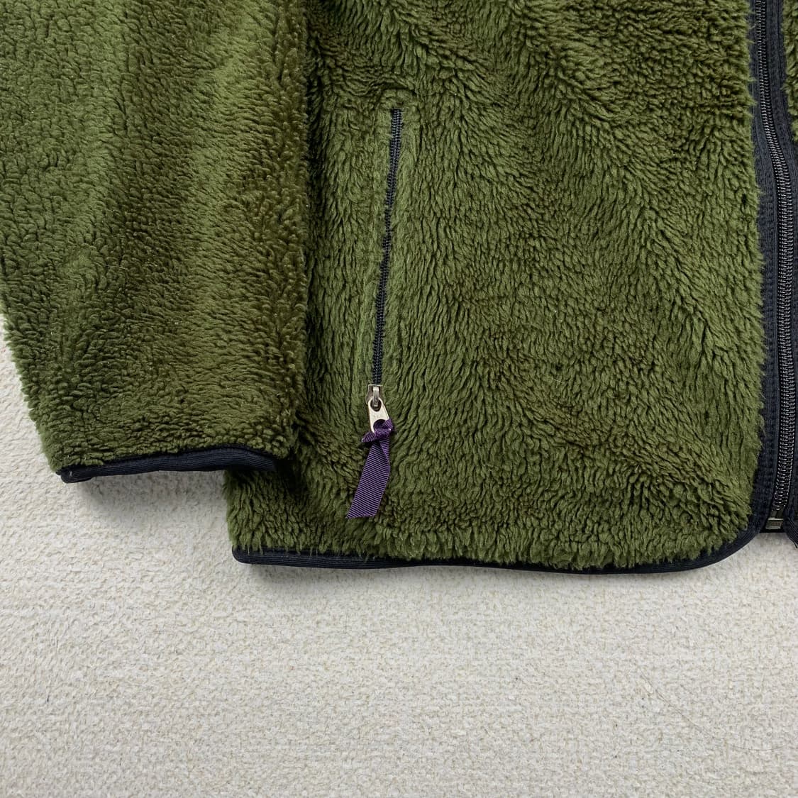 90s 파타고니아 레트로 딥파일 플리스 헌터그린  상품이미지4