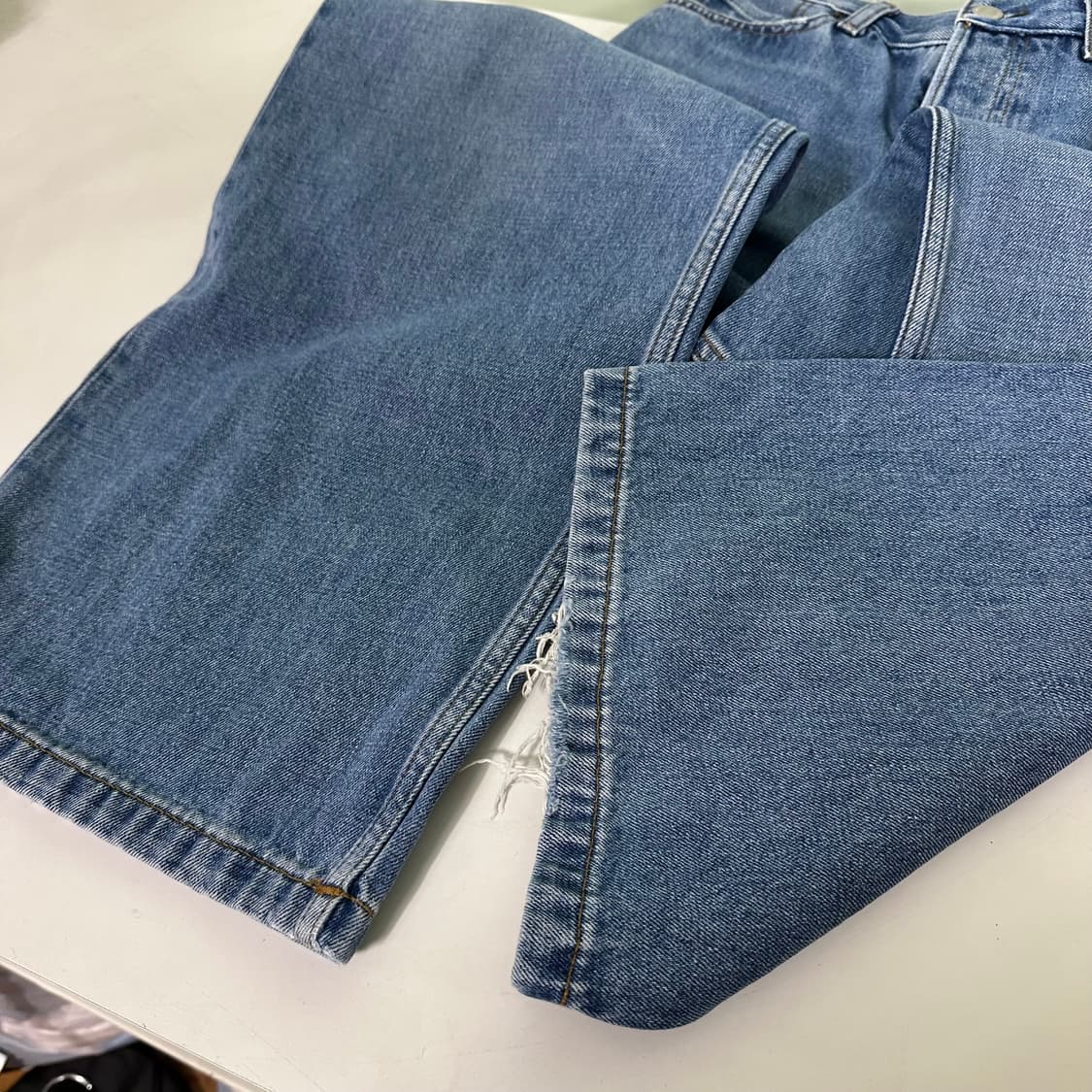 우먼S 코스 COS 버튼플라이 와이드핏 배기 데님팬츠 상품이미지4