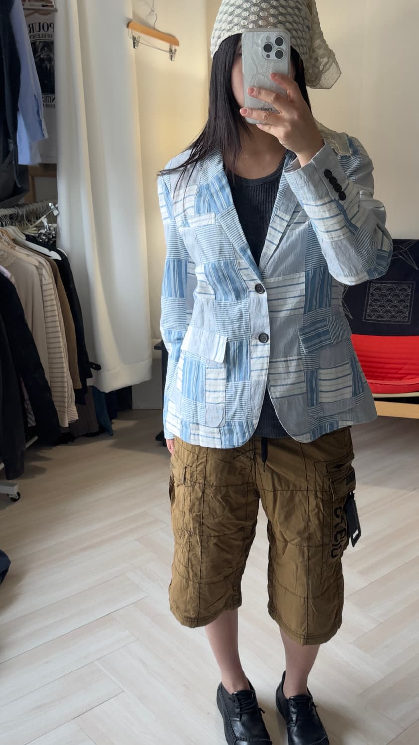 [SEVENDAYS SUNDAY]stripe patchwork blaze 상품이미지8