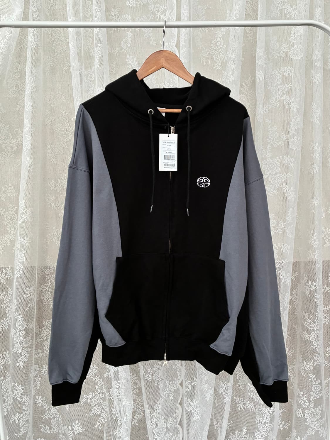 L) 새상품 마하그리드 이클립스 후드집업 블랙 상품이미지1