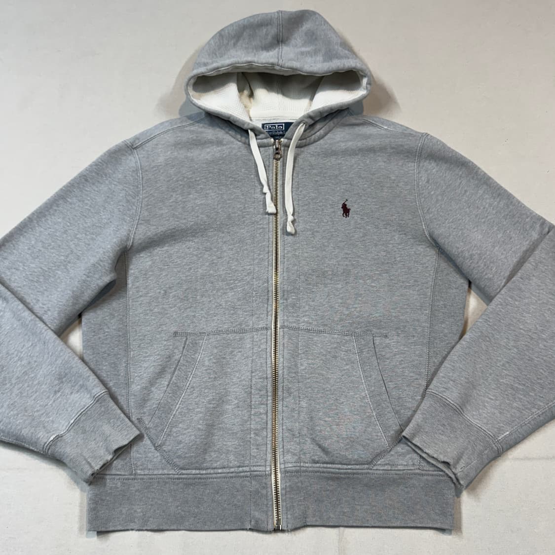 M) 폴로 랄프로렌 두산 써멀 후드집업 그레이 상품이미지2