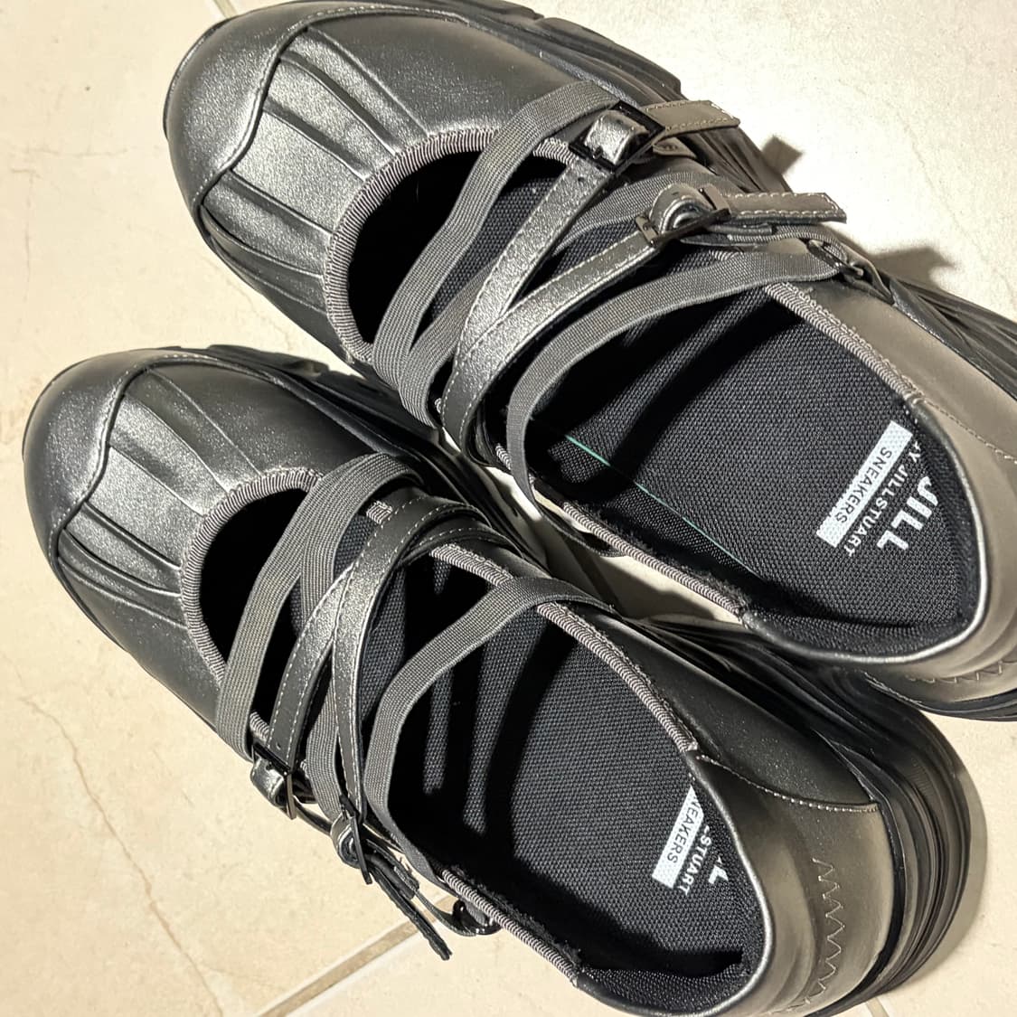 [벨라] 멀티 스트랩 플랫폼 스니커즈 실버 (250) 상품이미지3