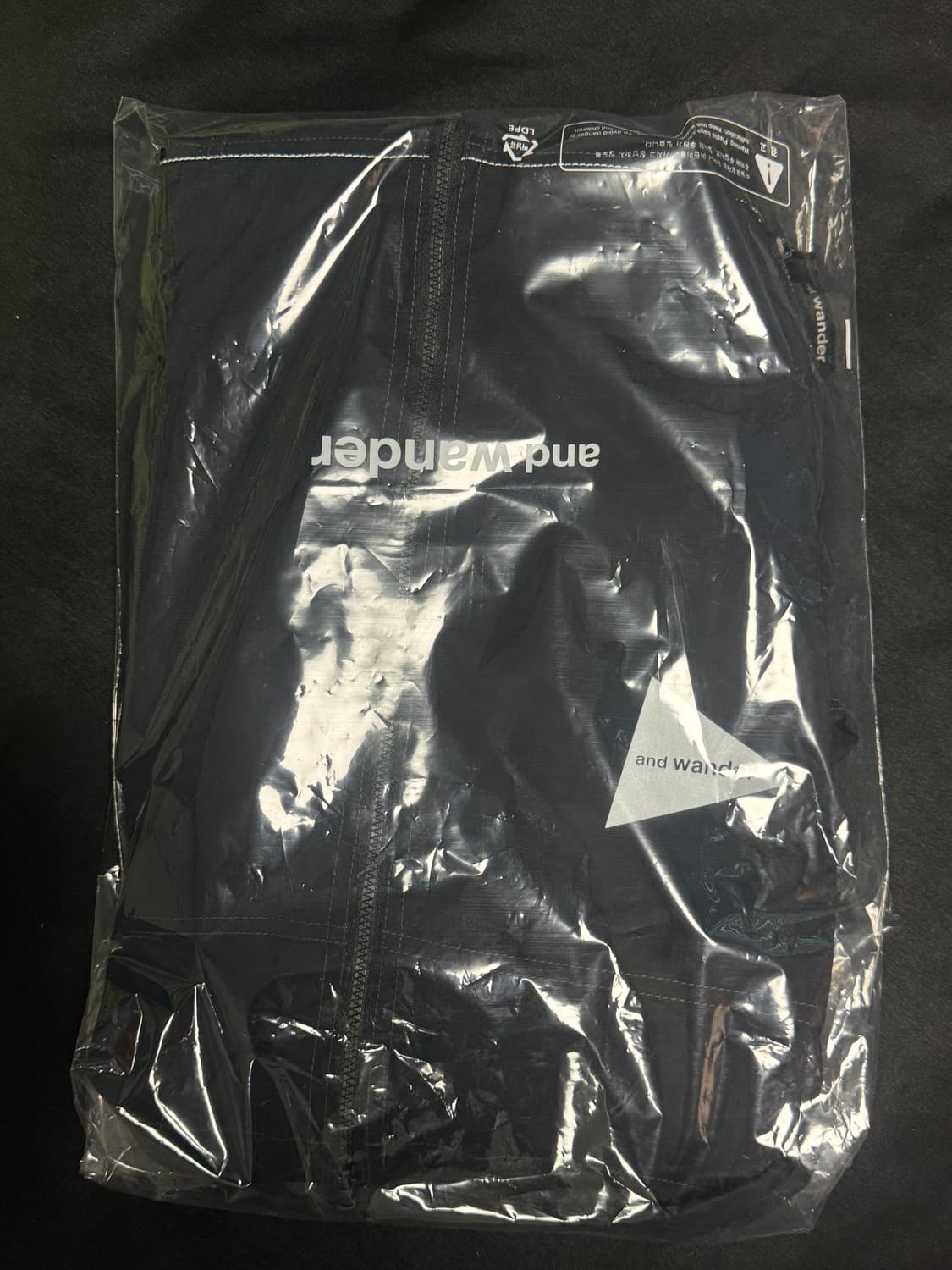 앤드원더 퍼텍스 윈드 자켓 블랙 XL 새상품 상품이미지2