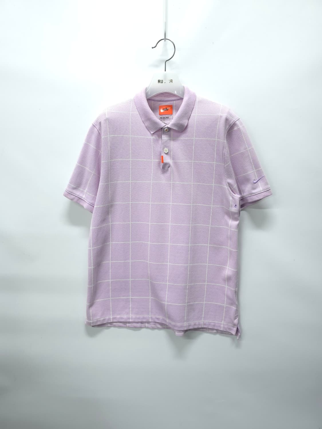 ​나이키 남성 라벤더 체크 반팔 카라티 드라이핏 (L사이즈) 상품이미지1
