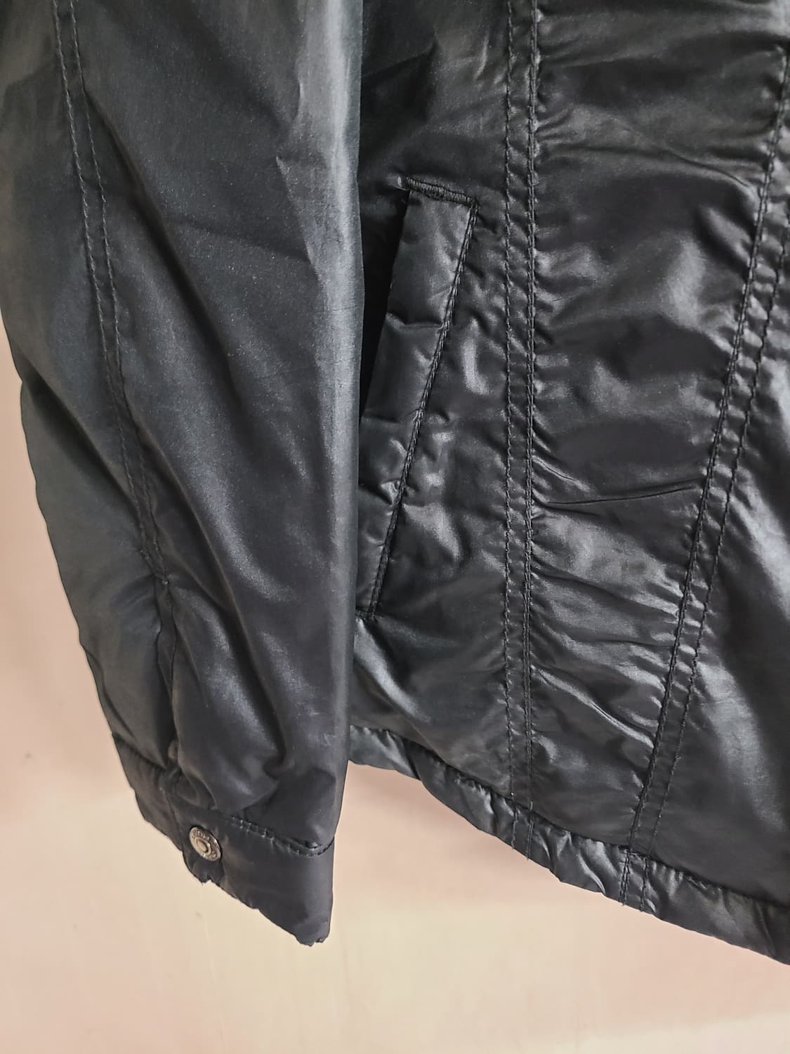 리바이스 블랙 패딩 셔킷(라지) 상품이미지6