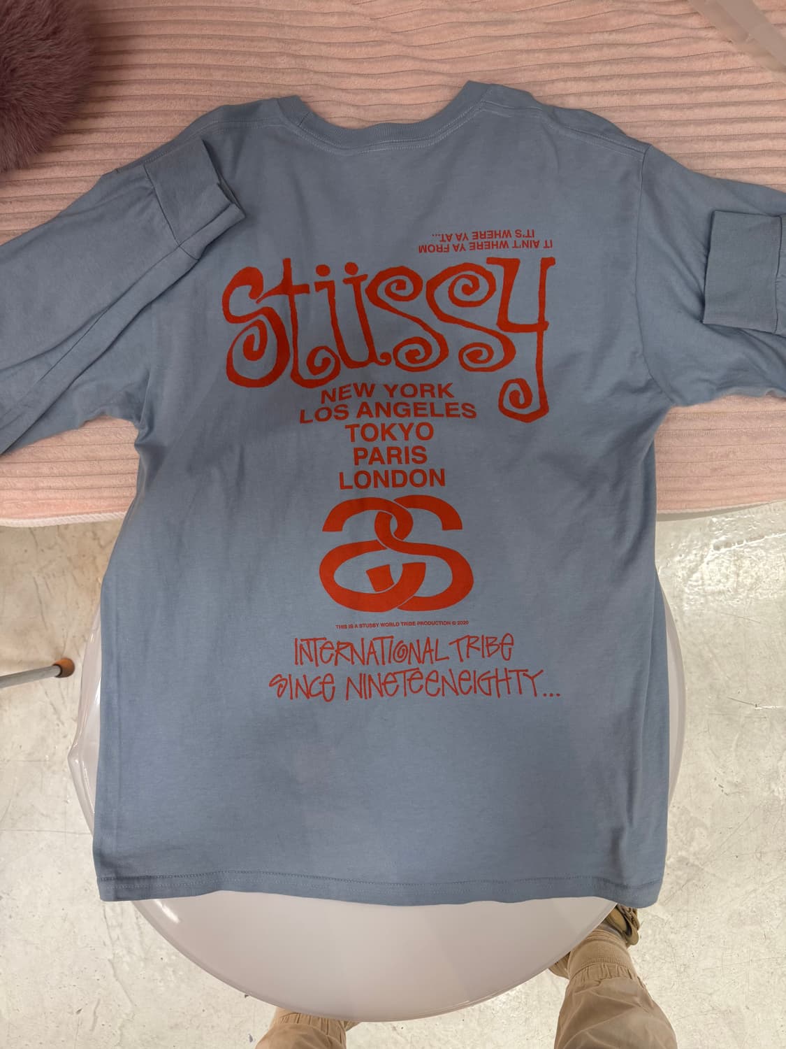 Stüssy 스투시 인터내셔널 트라이브 롱슬리브 (스카이블루) 상품이미지4