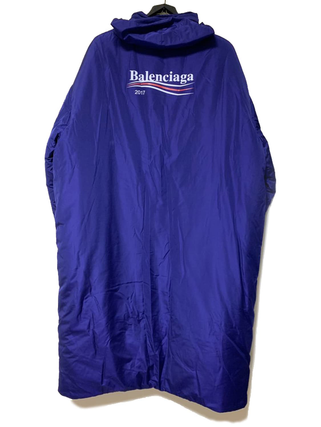 발렌시아가 17 웨이브로고 롱패딩 블루 44 상품이미지6