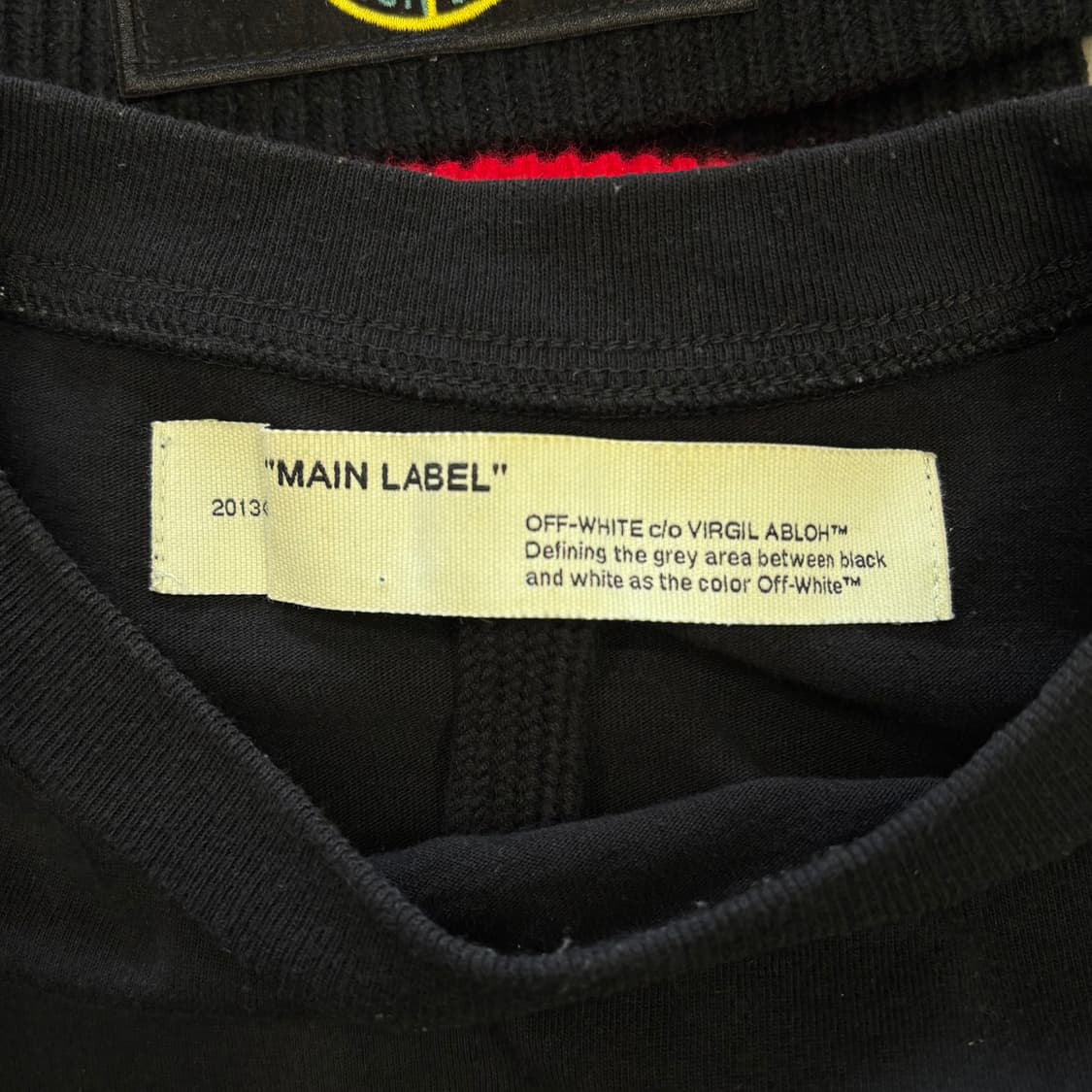 XXS 오프화이트 테이프 반팔티셔츠 상품이미지4
