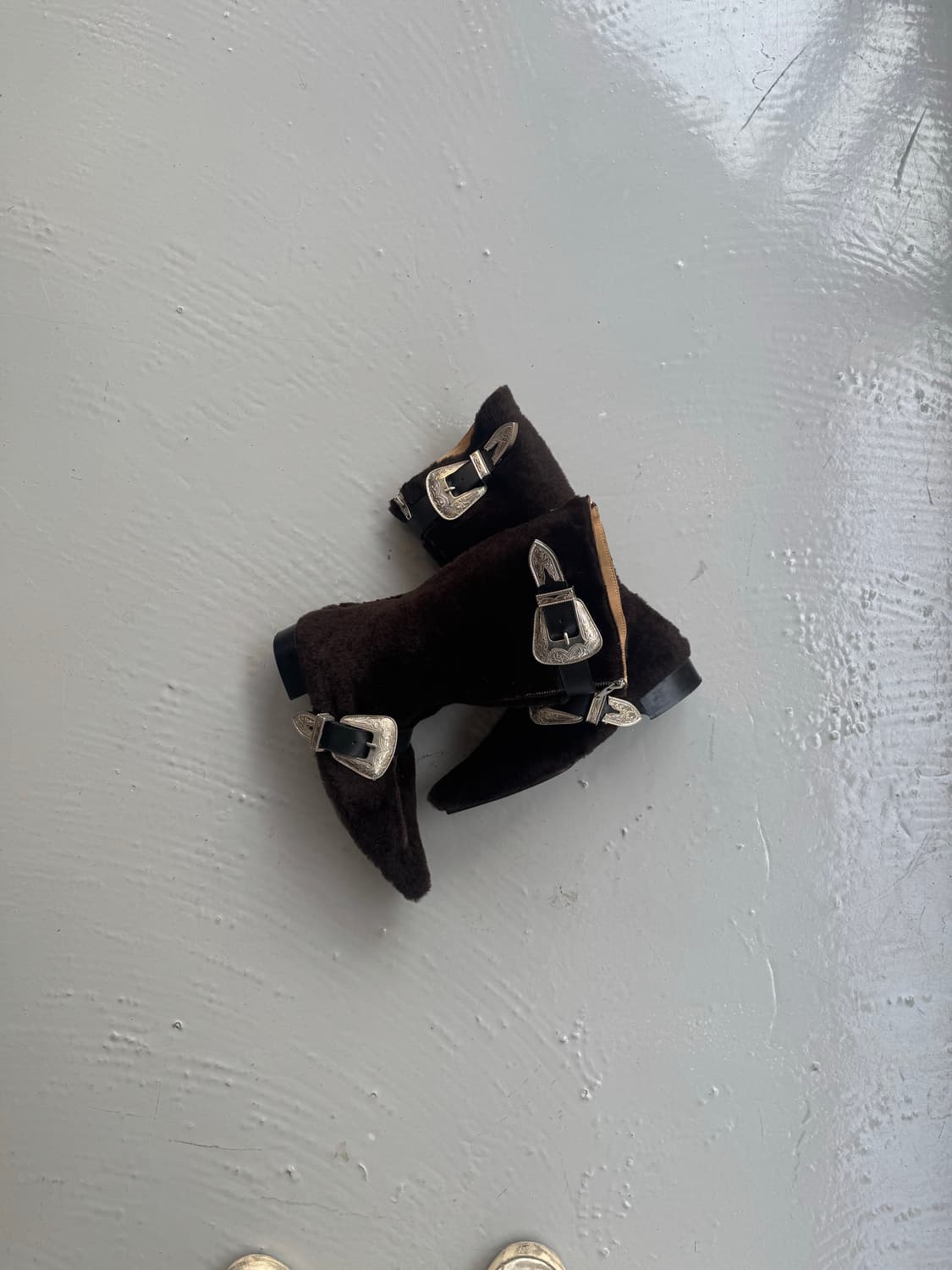 토가 풀라 웨스턴 퍼 부츠 상품이미지5