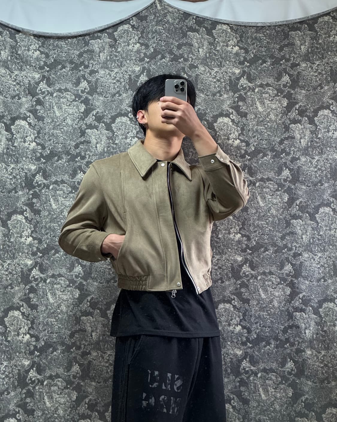 marspeople 크롭 스웨이드 자켓 상품이미지2