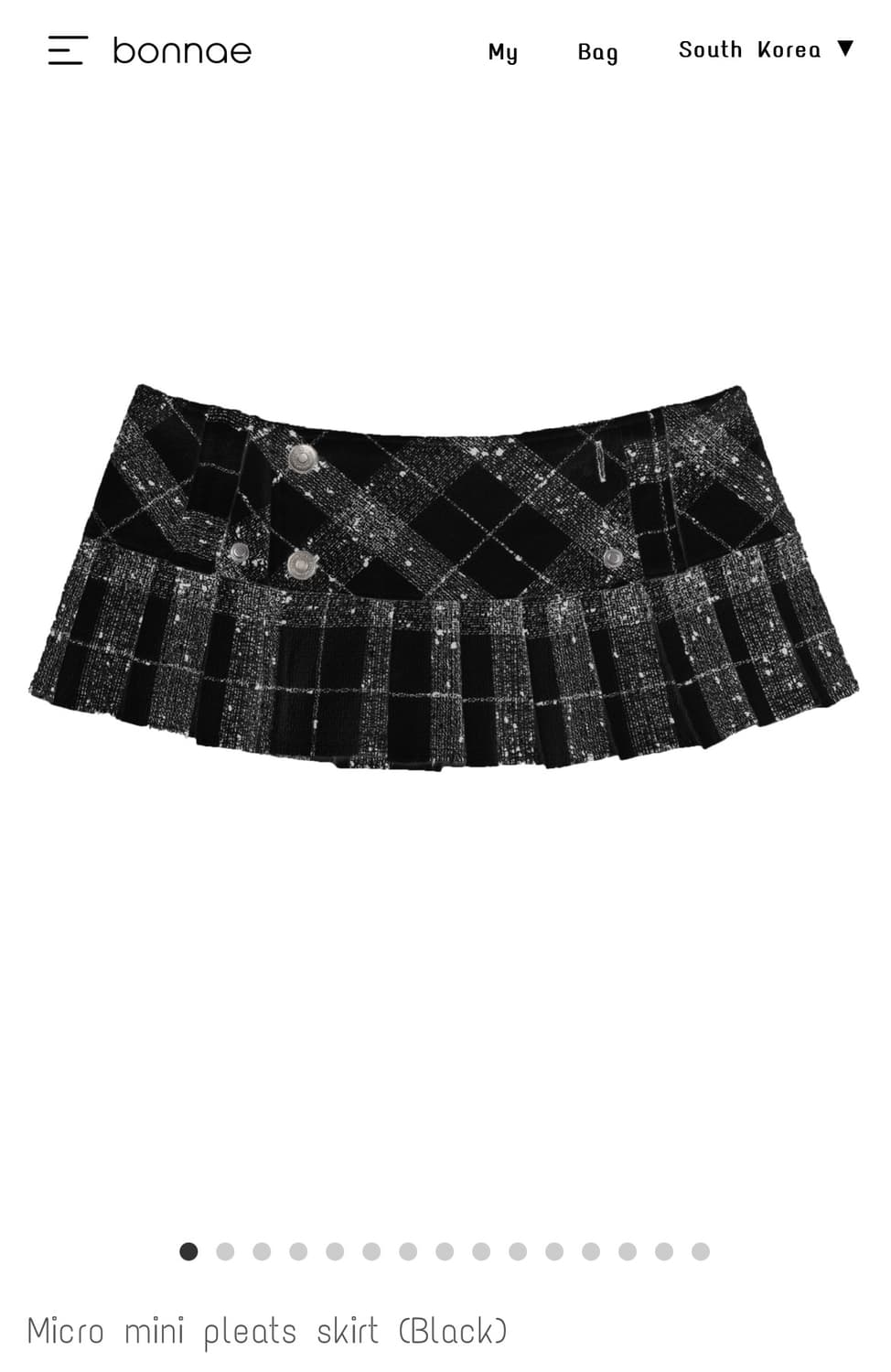 교환)본네 마이크로 미니 플리츠 Micromini pleats skirt 상품이미지1