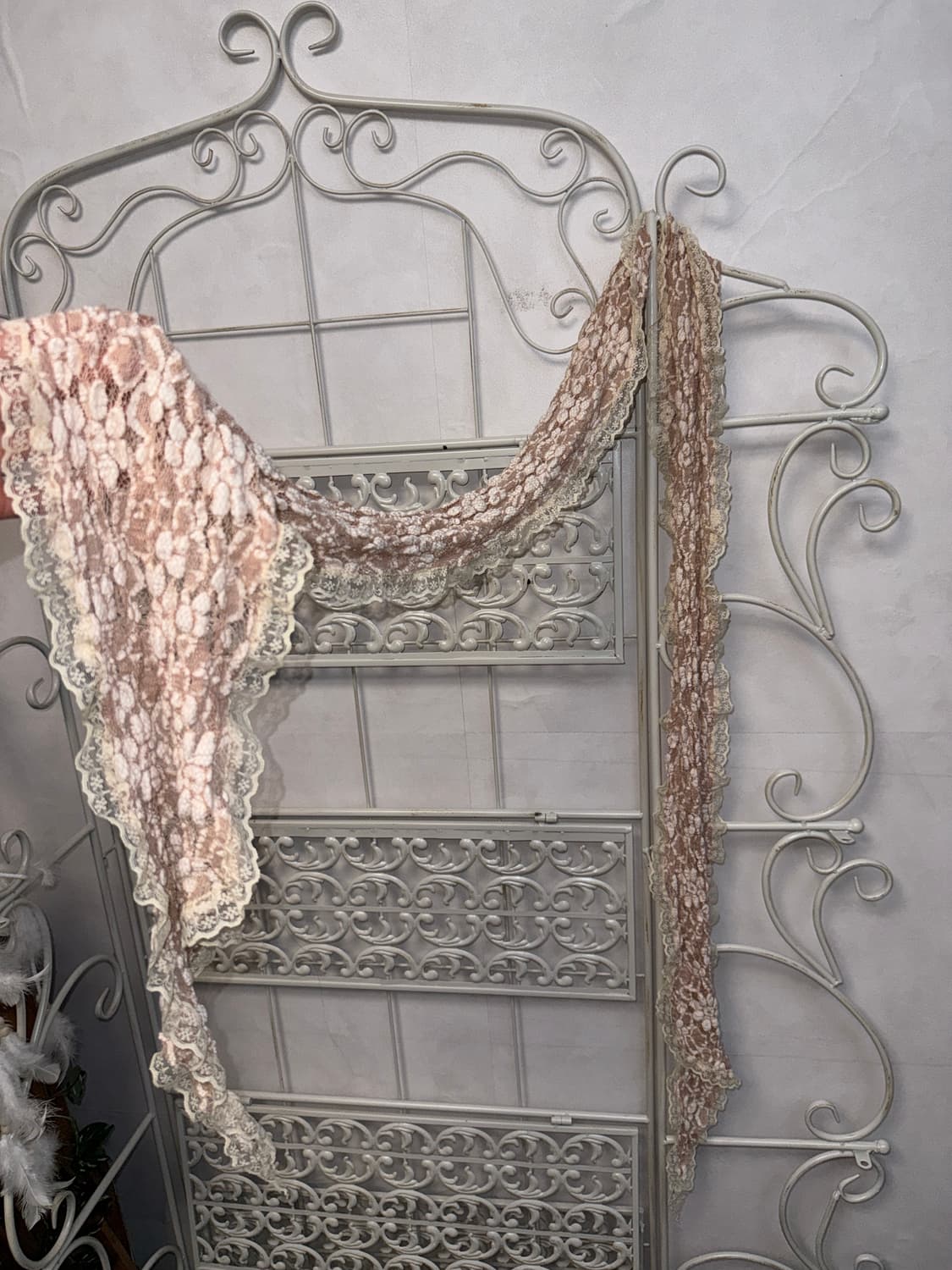 Mute indi pink floral lace scarf 상품이미지2