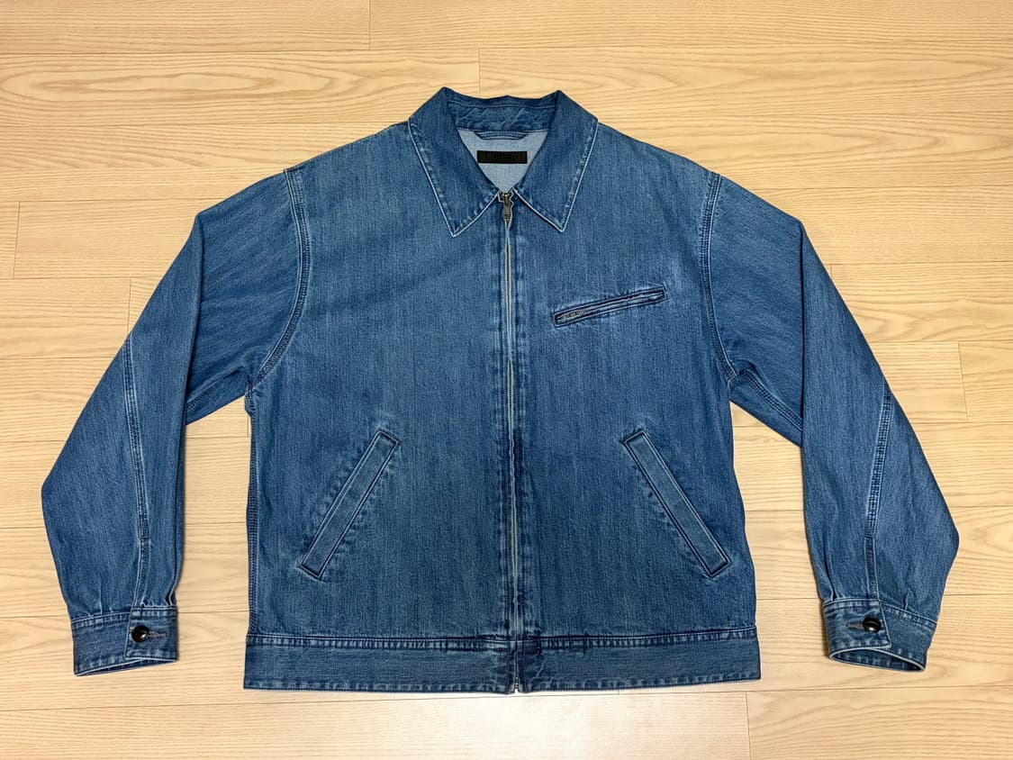 유니클로 데님 집업블루종 L 상품이미지2