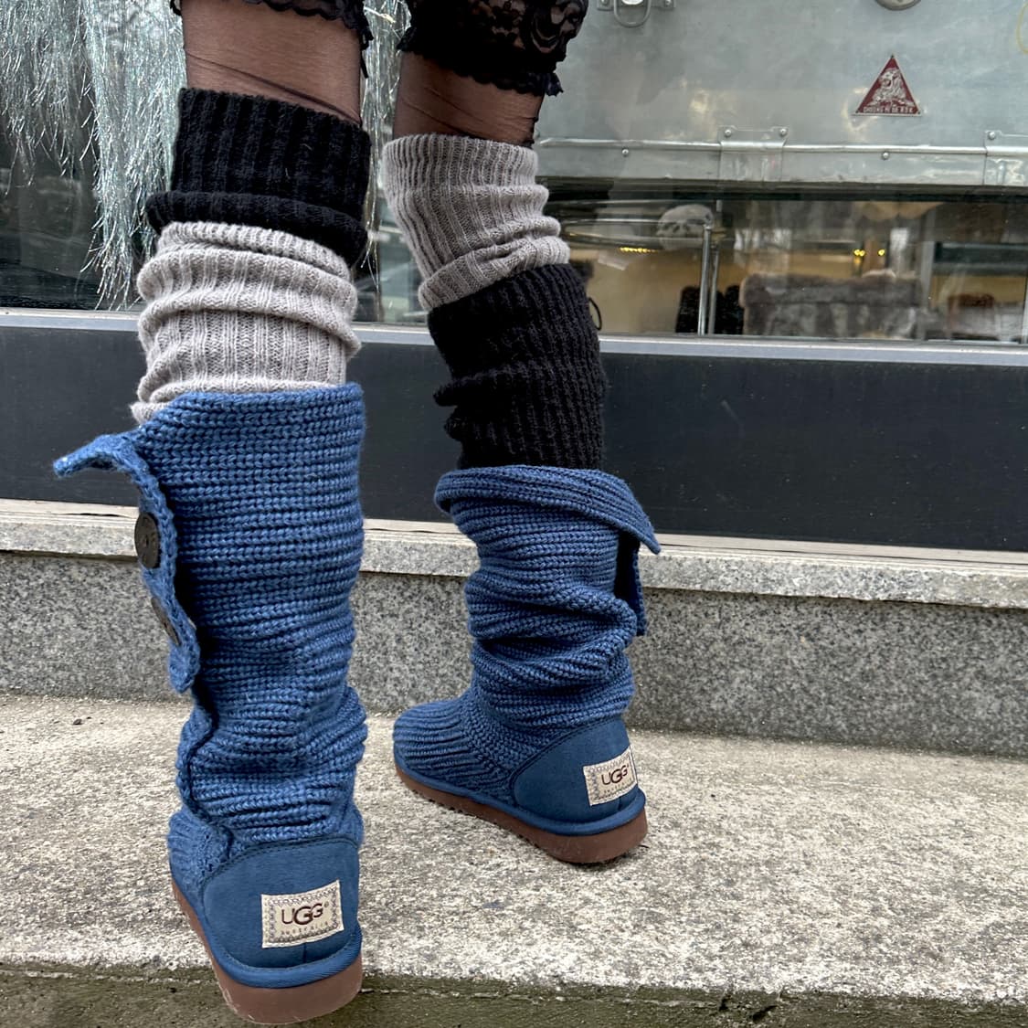 00s 블루 니트 어그 카디 부츠 상품이미지7