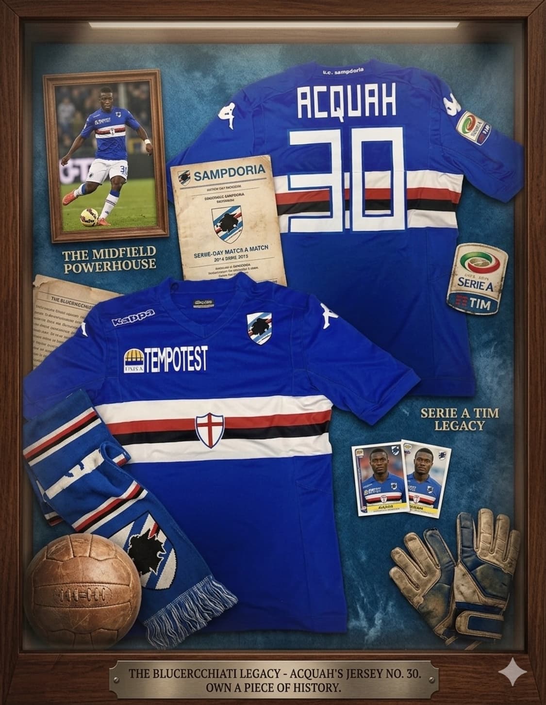 세리에A 11/12 삼프도리아 ACQUAH 축구 유니폼 팝니다 상품이미지1