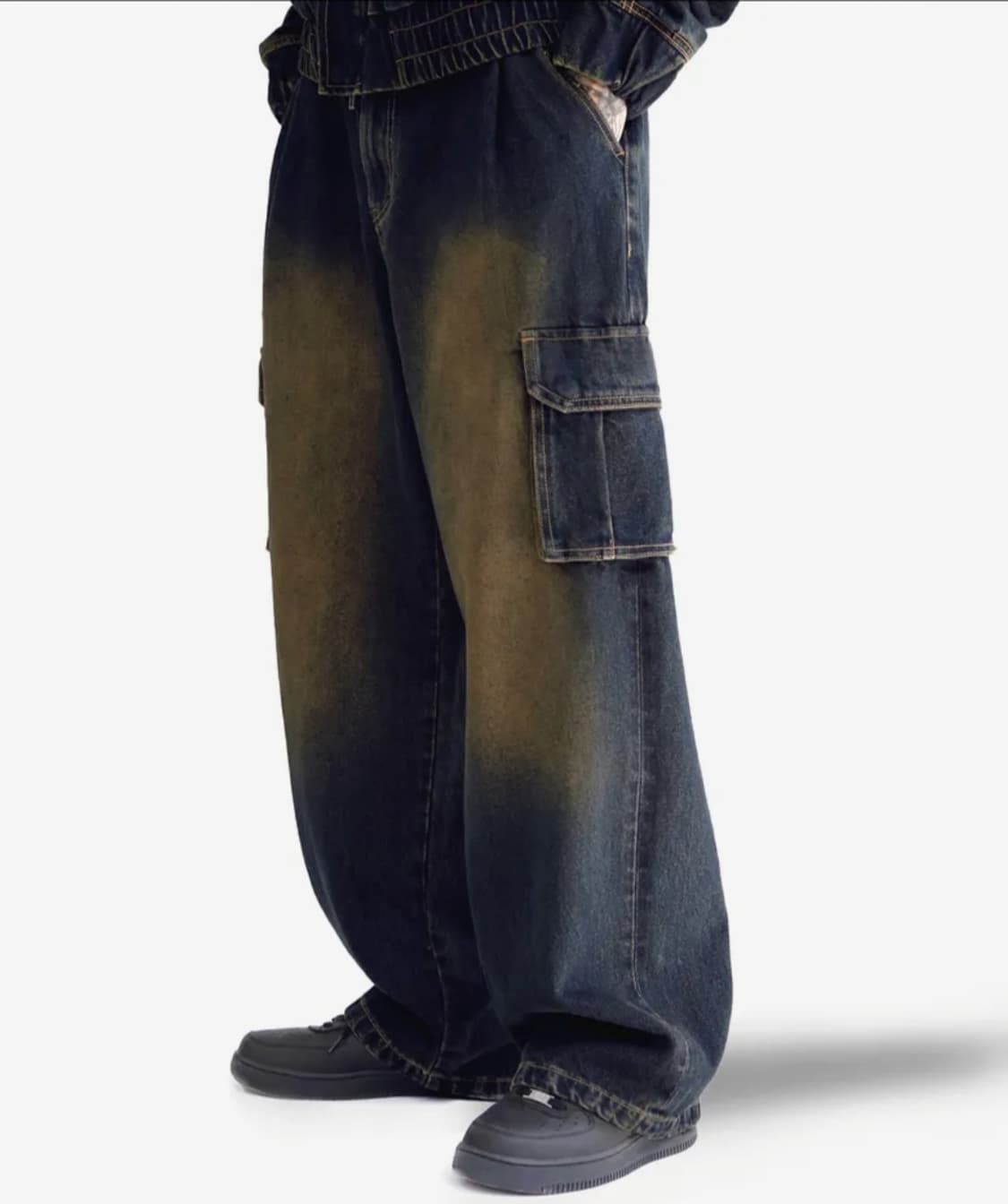 엑스톤즈 카고 워싱 데님 팬츠 상품이미지3