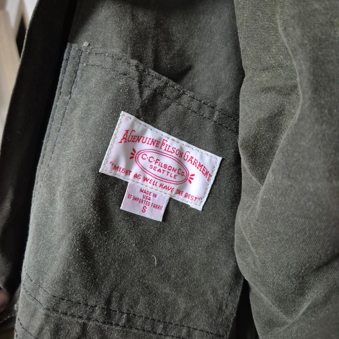 필슨 Filson Made In USA 왁스 헌팅자켓 상품이미지4