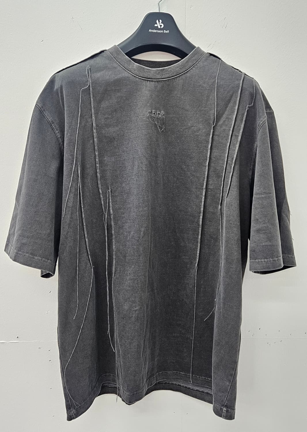 ADERERROR 차콜 워싱 스티치포인트 반팔티  (A3)
 상품이미지1