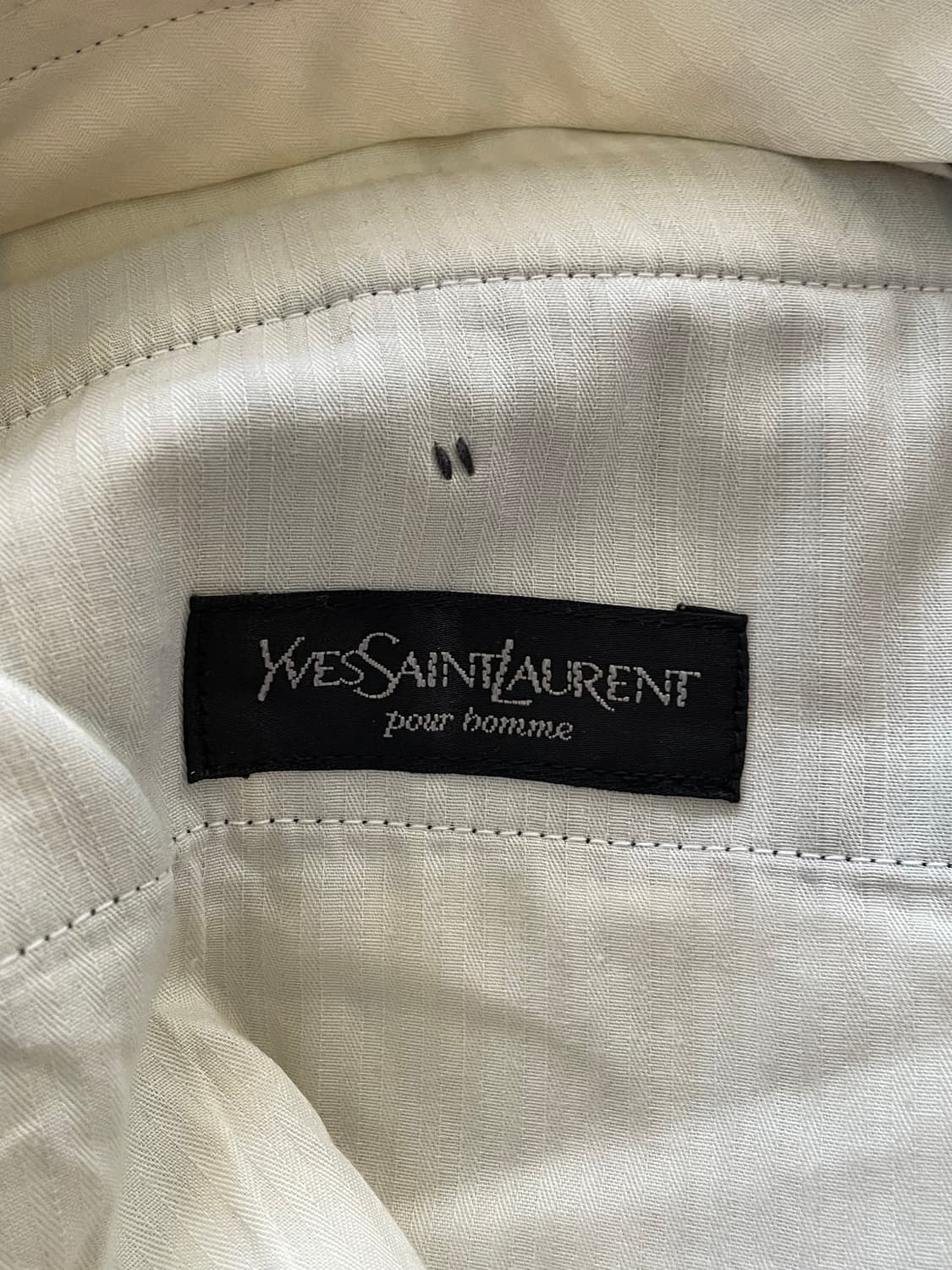 Ysl pour homme  다크 그레이 핀턱 와이드 슬랙스 상품이미지3