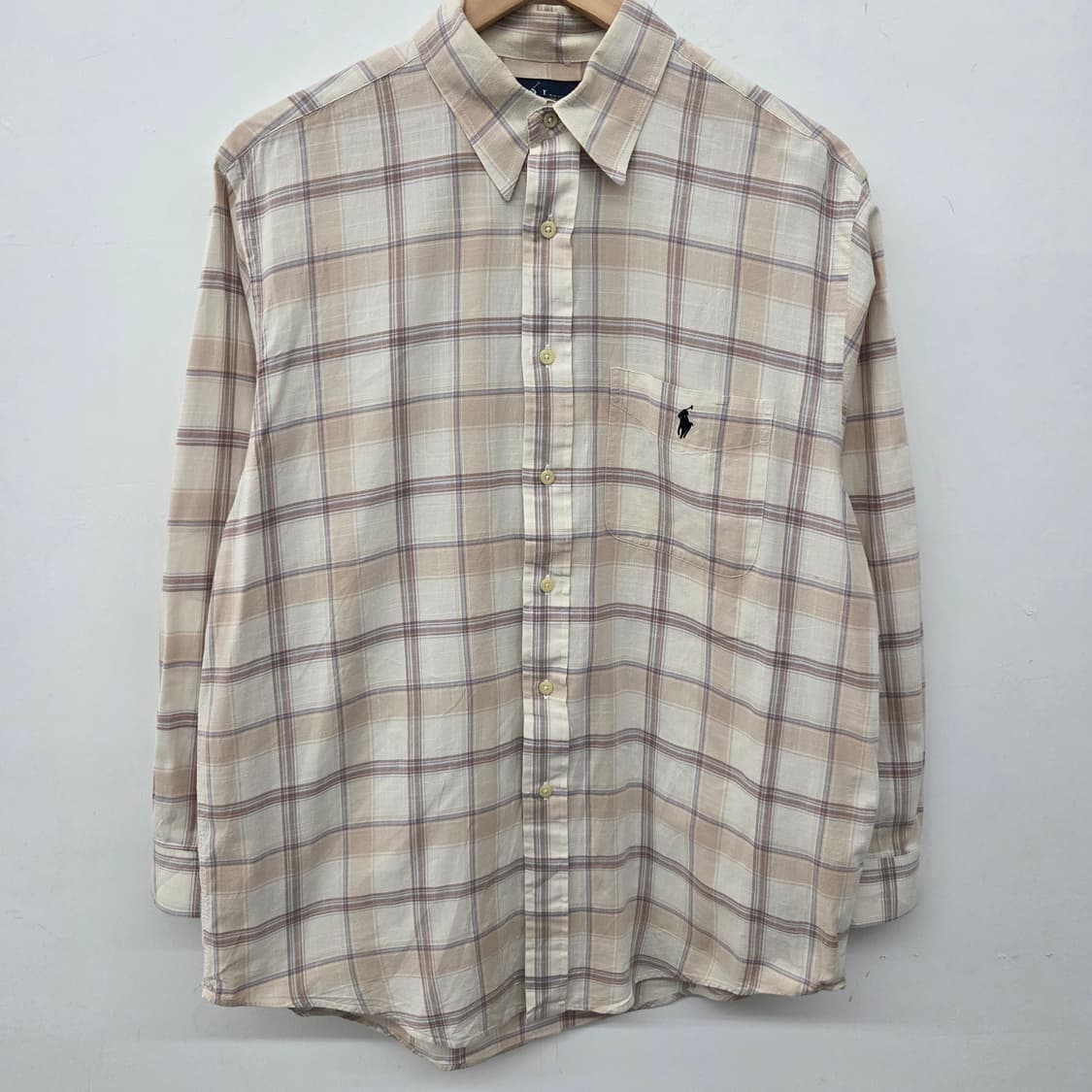 폴로 랄프로렌 체크 긴팔 셔츠 남L 상품이미지2
