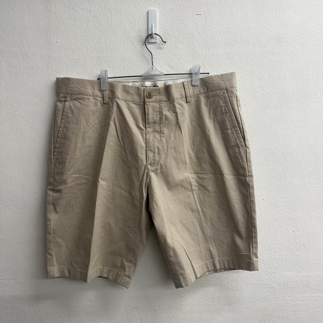 라코스테 슬림핏 베이지 하프 팬츠 36 상품이미지1