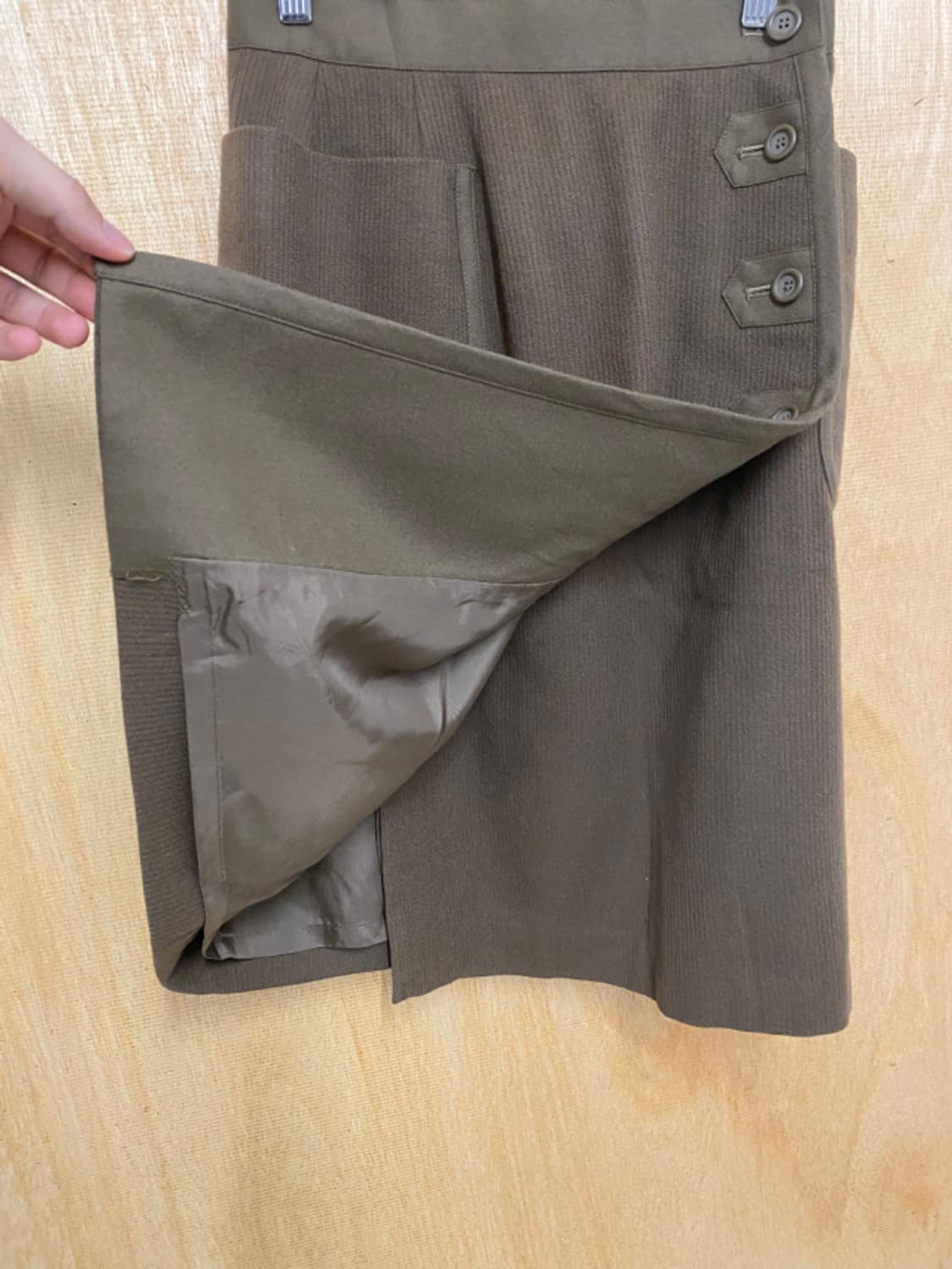 CHRISTIAN DIOR wool skirt 디올 울 랩스커트 상품이미지6