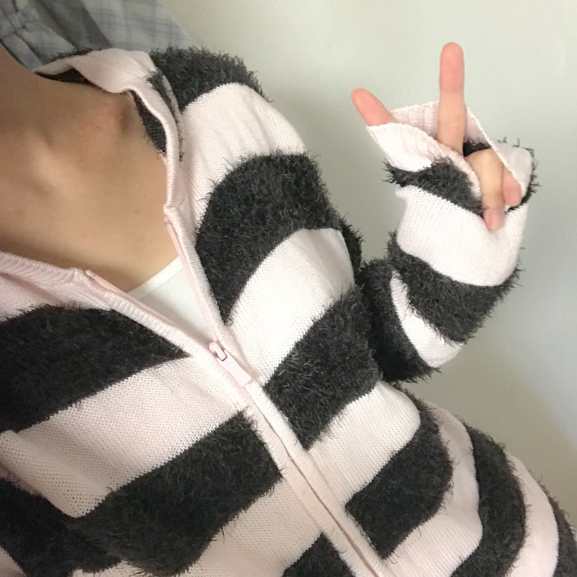 빈티지 딸기초코 핑크 브라운 퍼 후드집업 히메갸루 로걀 라떼 페어리 고딕 상품이미지1