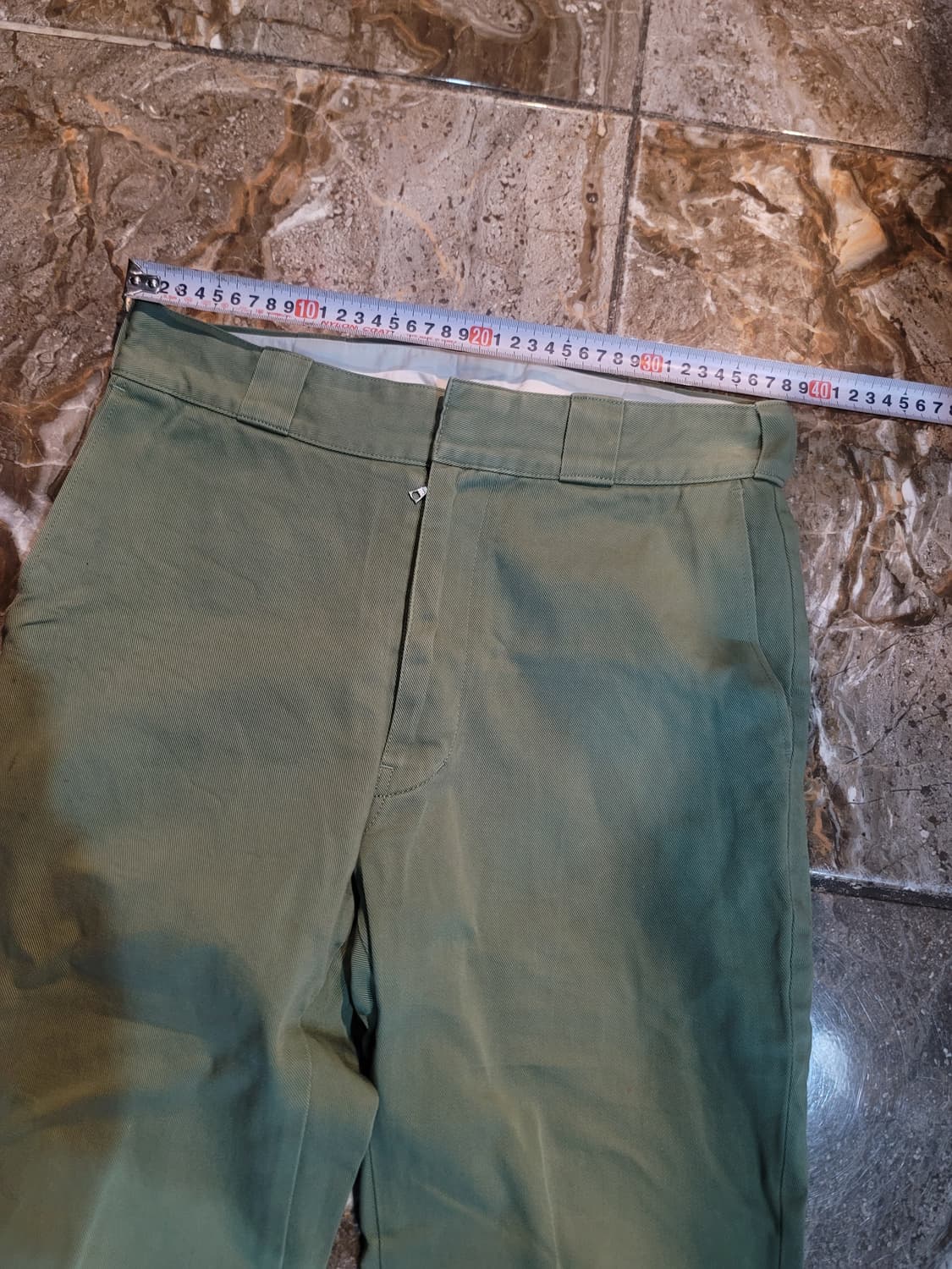 비즈빔 올리브 그린 색상 면바지 상품이미지6