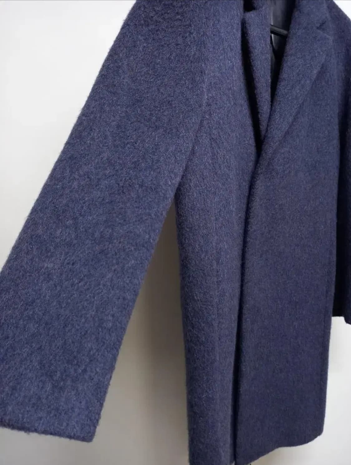 시스템옴므 양모 모헤어 롱 코트 100 상품이미지5