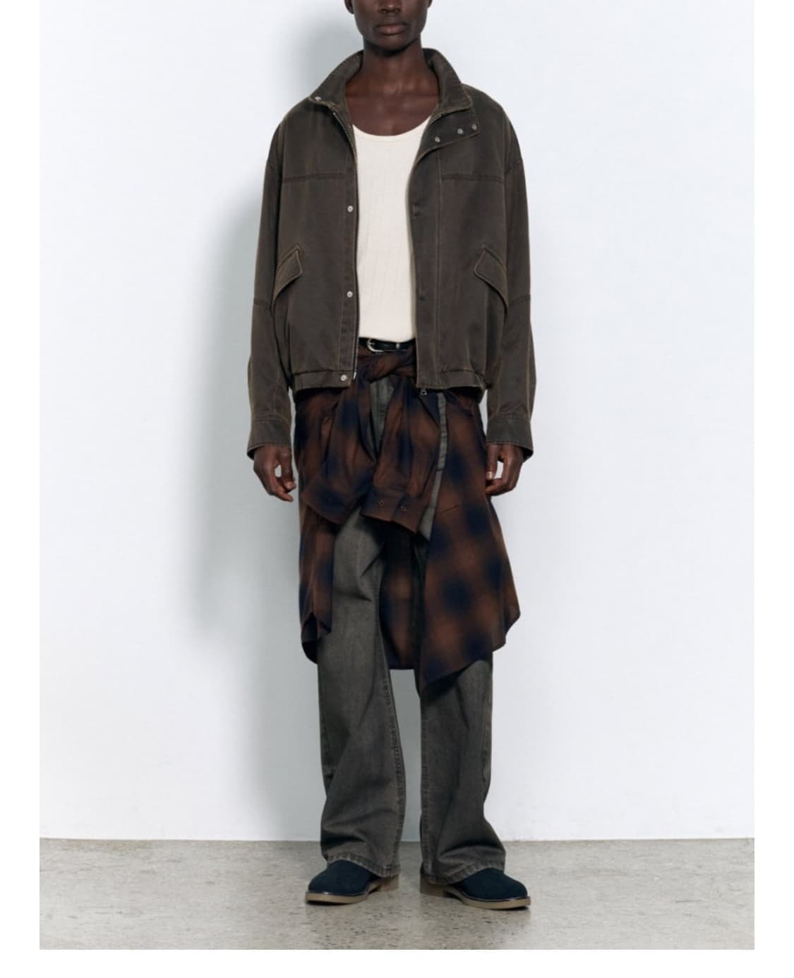 인사일런스 워시드 에코레더 자켓 상품이미지8