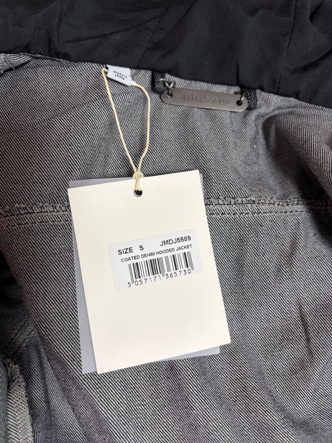 (s) 제이디드런던 waxed hooded denim jacket 상품이미지4