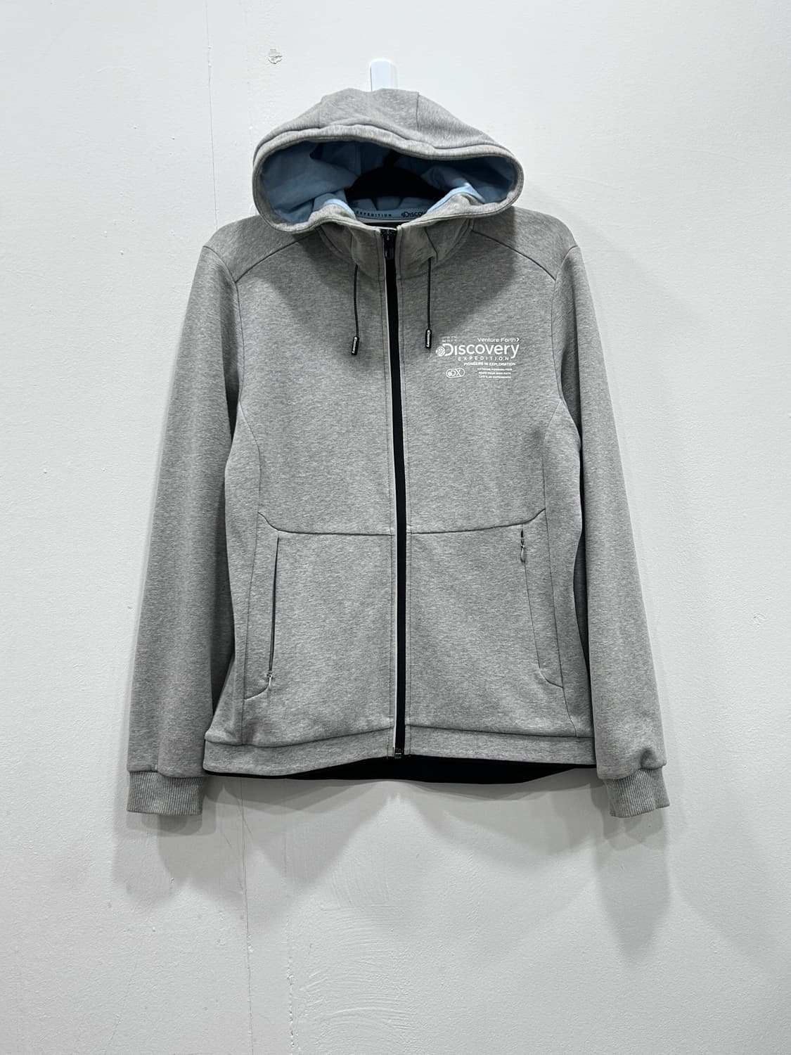 디스커버리 그레이 후드집업 여성 90사이즈 상품이미지8