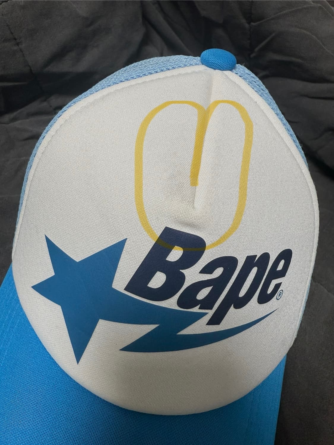 [뉴진스 해린 착용) 베이프 스타 메쉬 캡 블루  상품이미지3