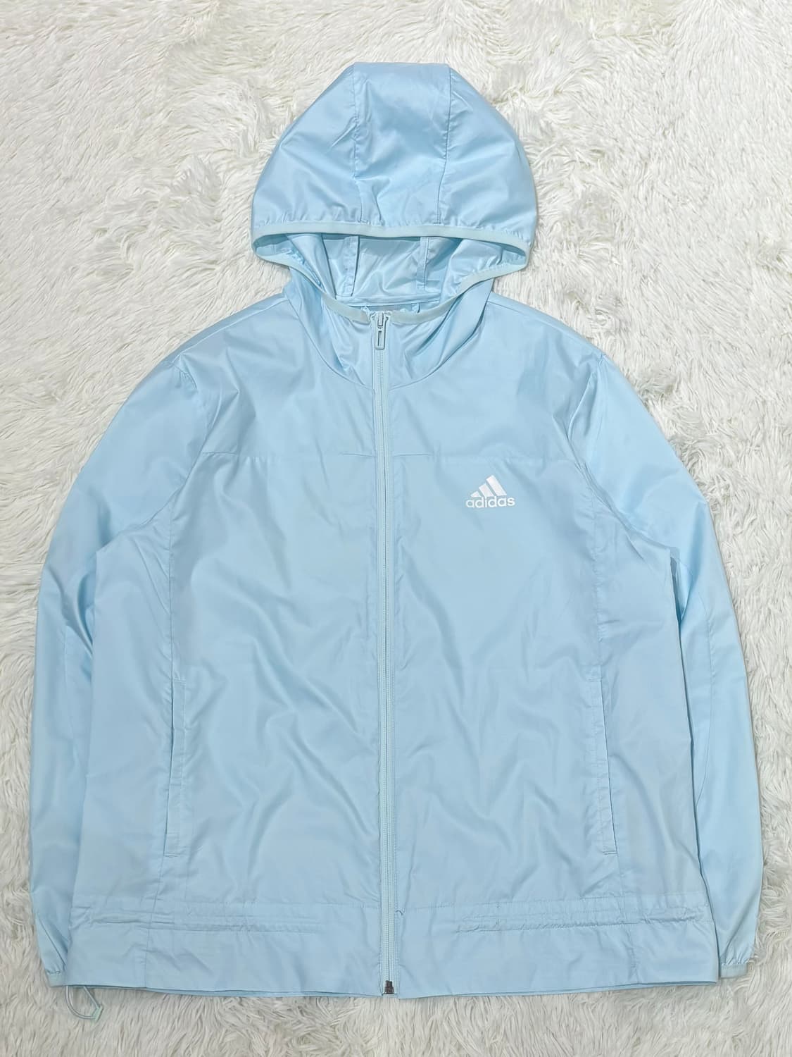 아디다스 베이비블루 스몰로고 런닝 바람막이 상품이미지4