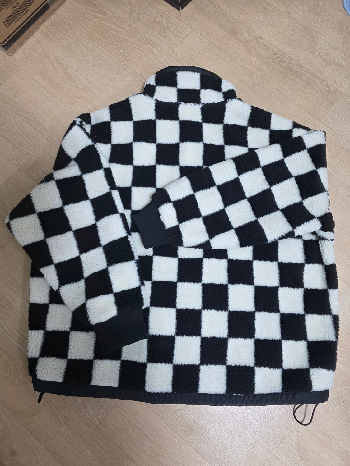 반스 체커보드 리버시블 후리스 자켓 상품이미지4