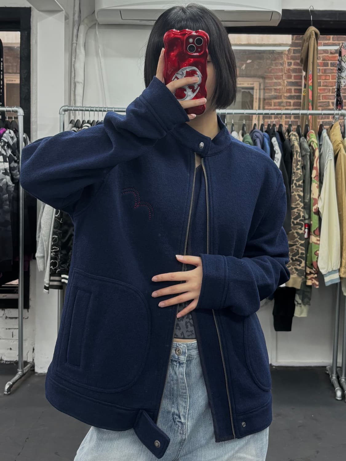 리바이스 넥버튼 울 자켓 상품이미지2