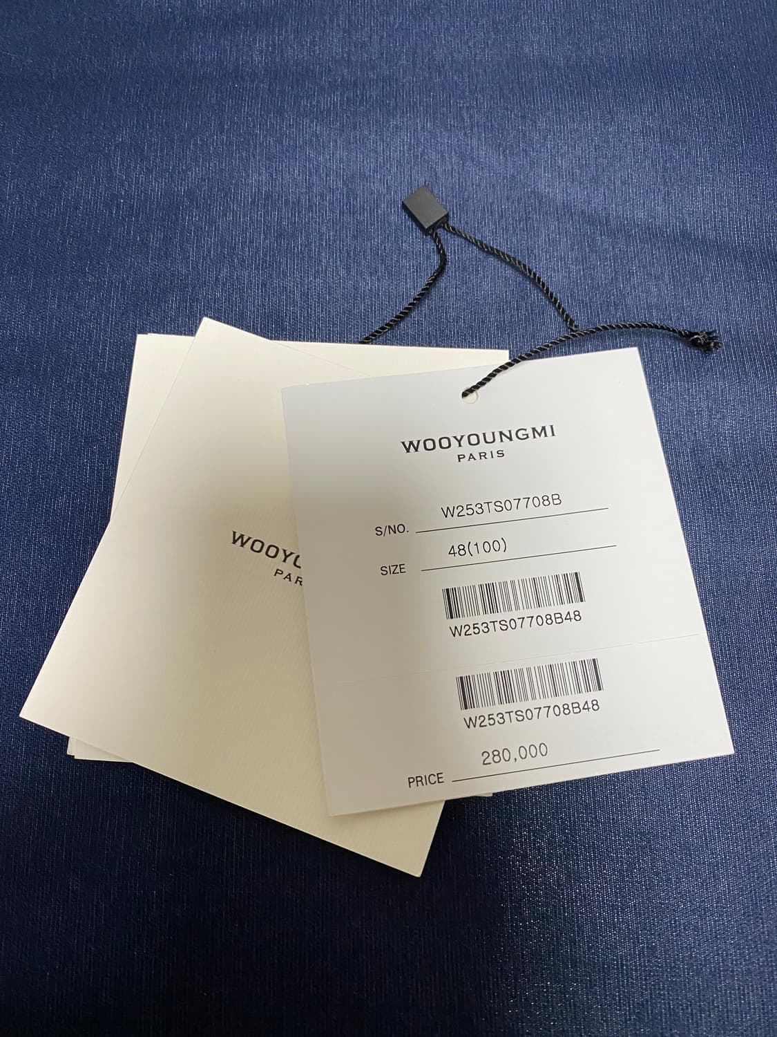 우영미 25FW 백로고 반팔 블랙 48 상품이미지6