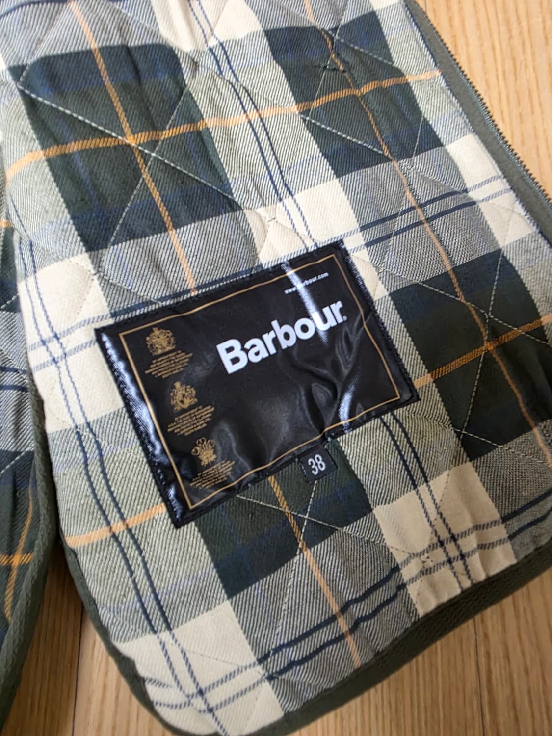 바버 퀼팅 베스트(웨이스트코트/집인라이너) 38 사이즈 상품이미지4